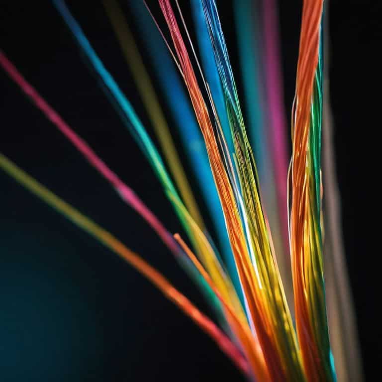 Fiber optic cables transmit data