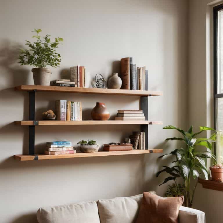 how to build simple floating shelves