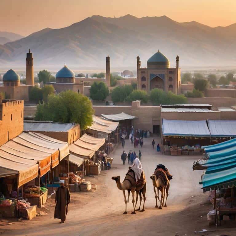 Silk Road important cities map