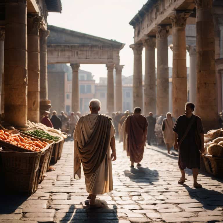 Roman daily life scene depicted accurately