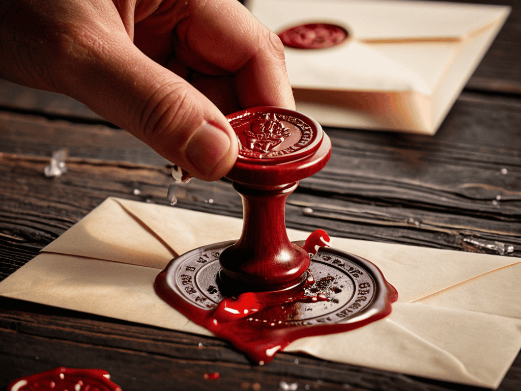 Wax seal stamping like a pro