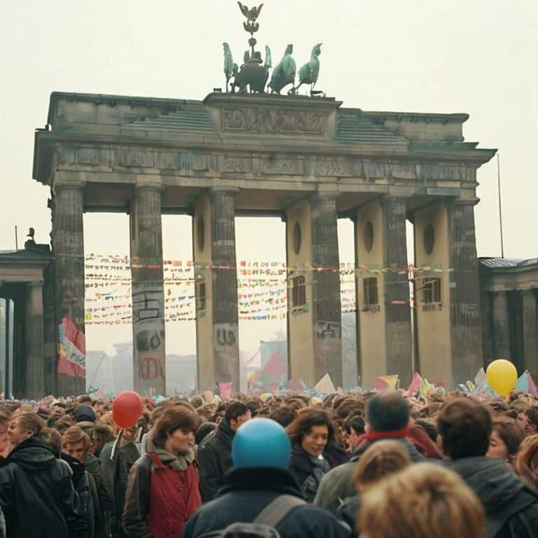Berlin Wall fall historic event