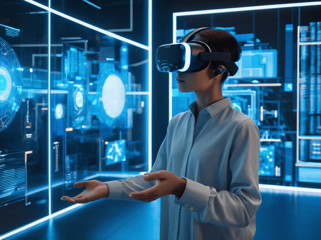 Spatial UI AR/VR design concept