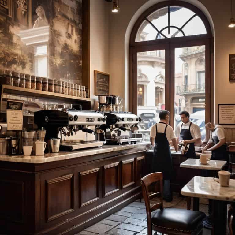 Italian coffee culture scene