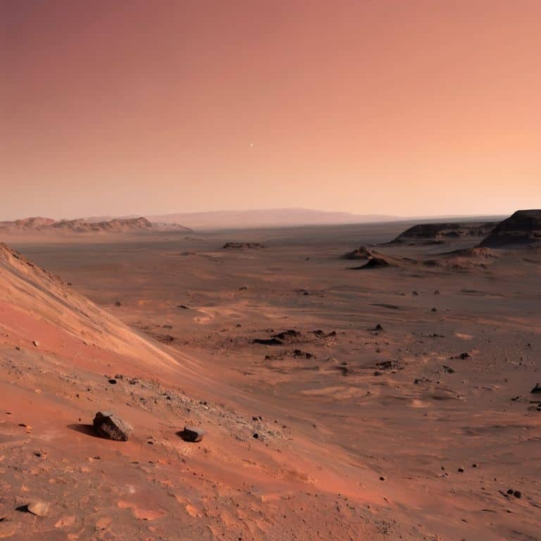 Mars called red planet due landscape